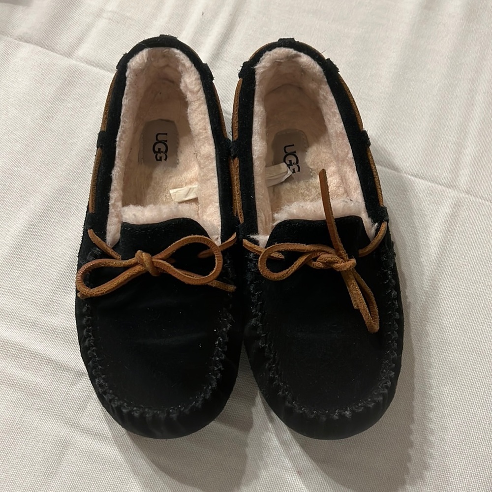 Black UGG slippers